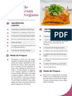 Lasanha de Legumes Com Molho de Tomate Nutritivo e Catupiry Vegano