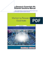Marketing Research Essentials 9th Edition Mcdaniel Solutions Manual