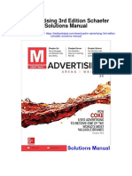 M Advertising 3rd Edition Schaefer Solutions Manual