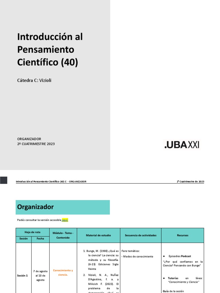 Organizador Tablas - IPC40C - 2C - 2023 | PDF