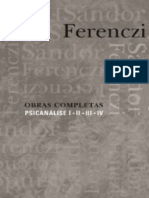 Resumo Obras Completas Psicanalise 4 Volumes Sandor Ferenczi