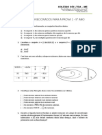 Lista: Conjuntos Numéricos + Vistas Ortogonais.