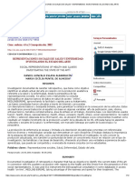 Representaciones Sociales de Salud y Enfermedad - Investigando El Estado Del Arte