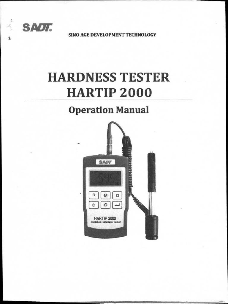Hartip 2000 Manual PDF Hardness Building Engineering