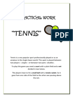 Practical Work of Tennis