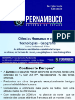 As diferentes realidades espaciais da Europa os climas, as formas de relevo, a vegetação e a rede hidrográfica