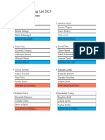 NYC Room Assignments 2023