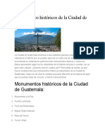 Monumentos Históricos de La Ciudad de Guatemala