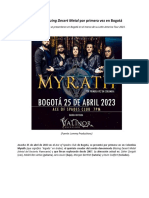 Myrath en Bogota