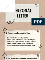 B.ing Personal Letter