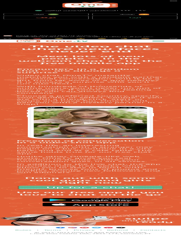 OMETV OMEGLE ALTERNATIVE FOR RANDOM WEBCAM CHATS visual data 4