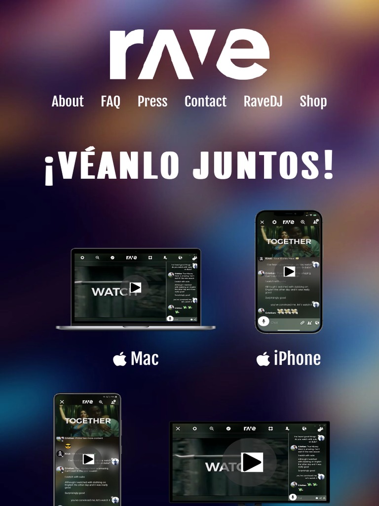 Rave Watch Netflix, YouTube, Disney+, Prime & More Together With