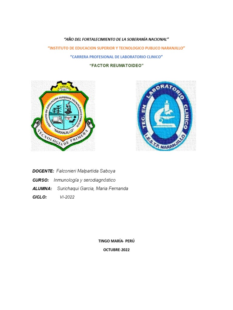 Factor rematoideo pdf artritis reumatoide anticuerpo