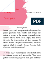 Patterns of Development in Writing-Descriptive