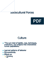 Sociocultural Forces