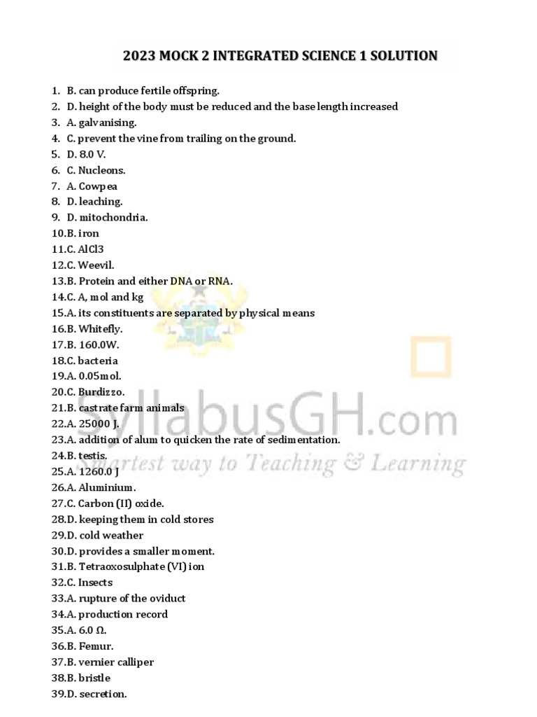 What Is Integrated Science 1