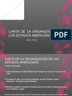 Carta de La Organizacion de Los Estados Americanos