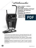 Schumacher SC1324 Battery Charger Engine Starter Manual