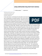 Sales Forecasting Using Multivariate Long Short Term Memory Network Models