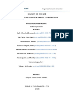 Esquema de Proyecto Plan Emprendedor