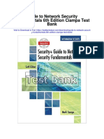 Guide To Network Security Fundamentals 6th Edition Ciampa Test Bank
