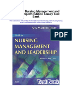 Guide To Nursing Management and Leadership 8th Edition Tomey Test Bank