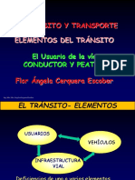 Elementos - Del - Tránsito USUARIO CONDUCTOR Y PEATÓN - IISem - 2023