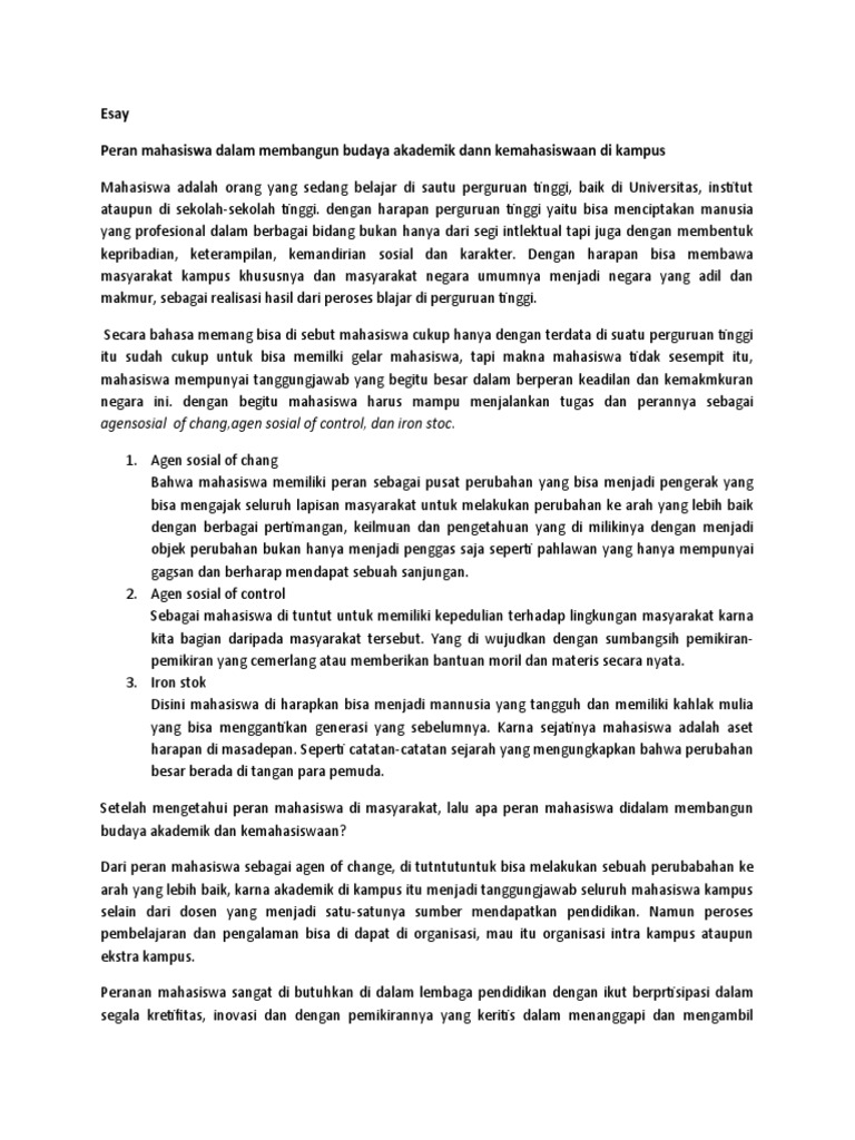 konsistensi tujuan studi dalam kehidupan akademik