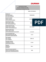 Elektrik Bilgi Formu Electric Information Form Elektrischer Information Form 3050 X 175 TON AD-R