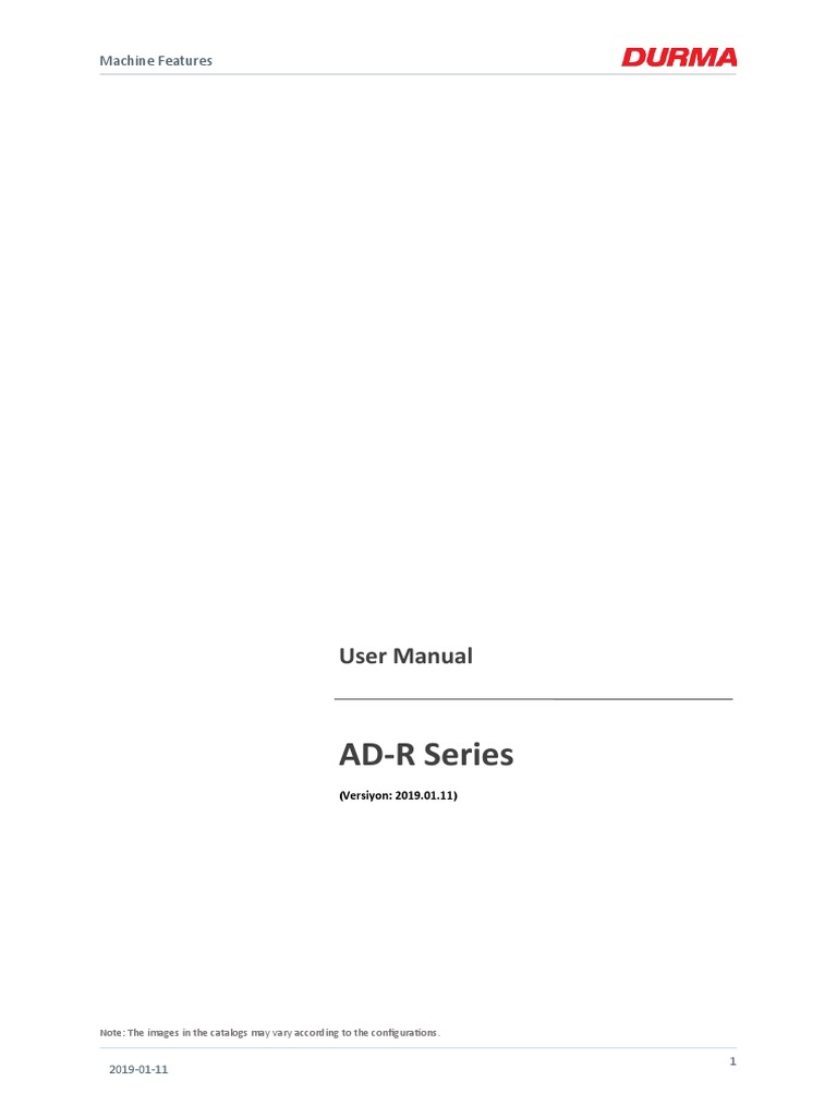 1 User Manual Ad-R v04 | PDF | Bearing (Mechanical) | Equipment