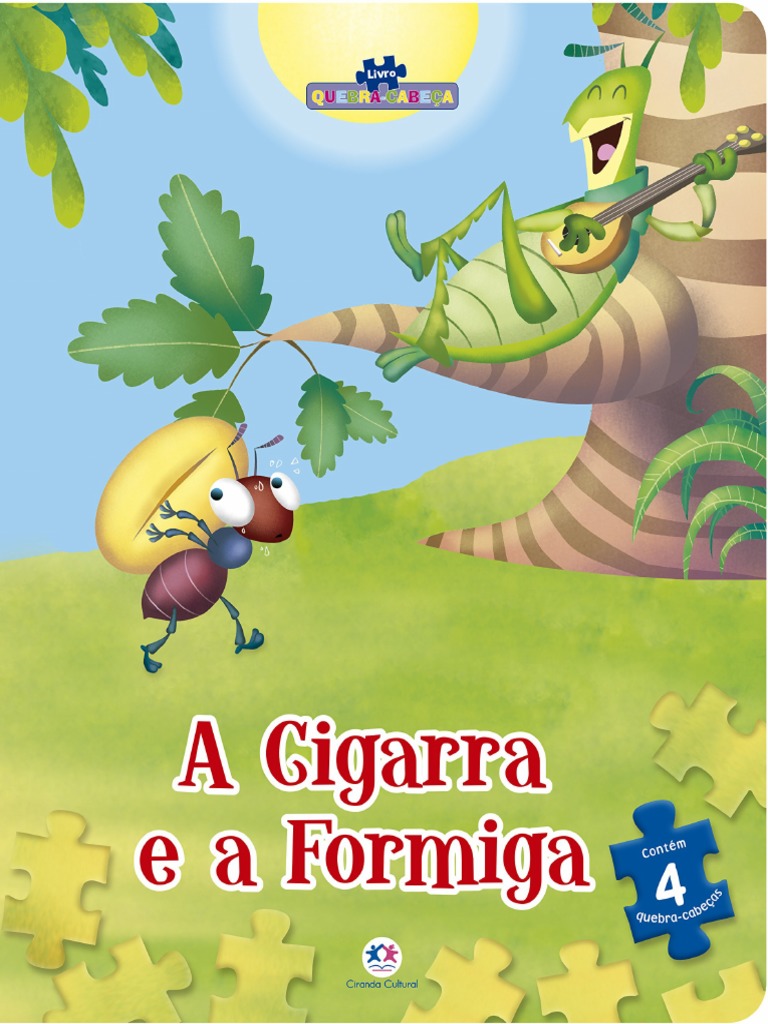 Resumo A Cigarra e A Formiga Ciranda Cultural | PDF