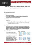 Cell Membrane The Gatekeeper of The Cell