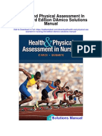 Health and Physical Assessment in Nursing 3rd Edition Damico Solutions Manual