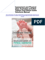 Health Assessment and Physical Examination Australian and New Zealand Edition 2nd Edition Estes Solutions Manual
