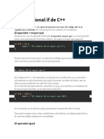 El Condicional If de C++