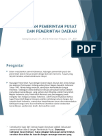 Hubungan Pemerintah Pusat Dan Pemerintah Daerah