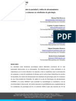 Relación Entre La Ansiedad y Estilos de Afrontamientos