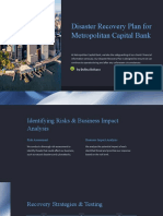 Disaster Recovery Plan For Metropolitan Capital Bank Dulina