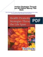 Health Promotion Strategies Through The Life Span 8th Edition Murray Test Bank