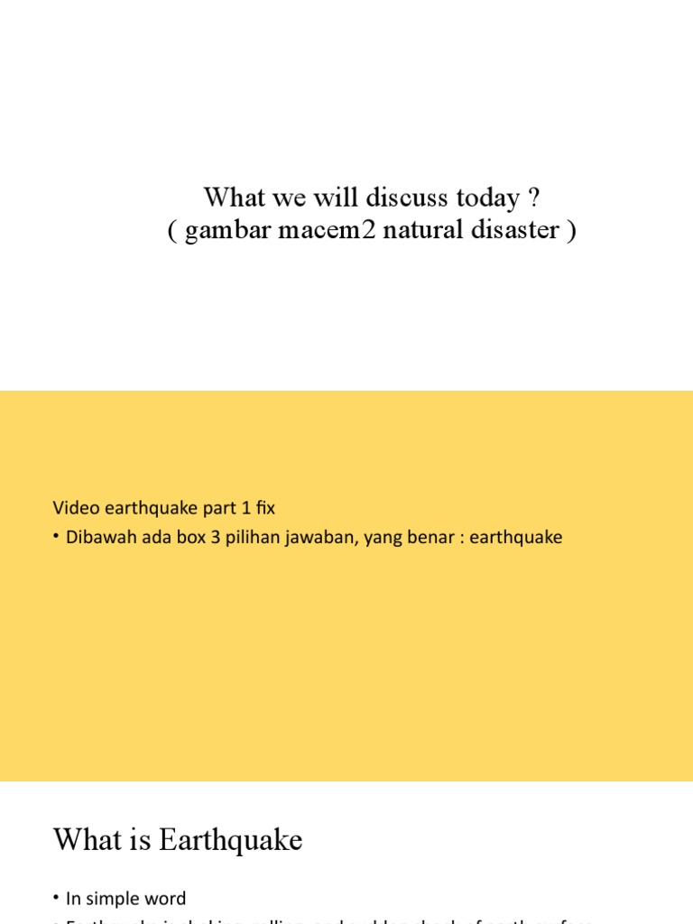 Earthquake Drill SEO PDF