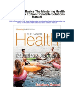 Health The Basics The Mastering Health Edition 12th Edition Donatelle Solutions Manual