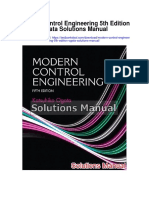 Modern Control Engineering 5th Edition Ogata Solutions Manual