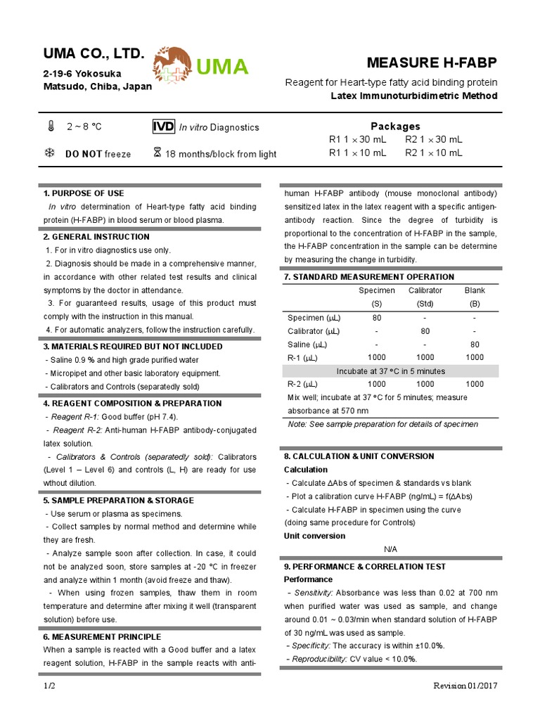Measure H-Fabp | PDF | Antibody | In Vitro