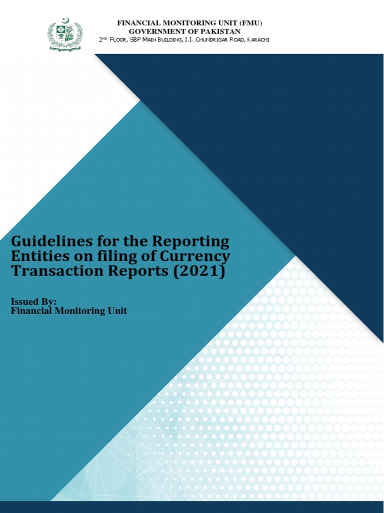 Guidelines for Currency Transaction Reporting | PDF | Money Laundering ...