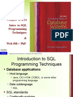 Intro To SQL Programming Techniques & Web DB + PHP: Chapter 13 &14