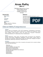 Curriculum Vitae (By Anas Rafiq)