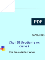 Grade 10 Curved Graphs Tangents and Gradients