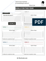 Wisegoals My Goals For This Year Worksheet 2022 Compressed