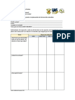 Cuadro de Preguntas para La Planeación de Intervención Educativa