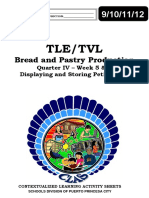 Tle-Tvl - He (BPP) 9!10!11-12 - q4 - Clas5 - Displaying and Storing Petits Fours - v2 (For Qa) - Rhea Romero